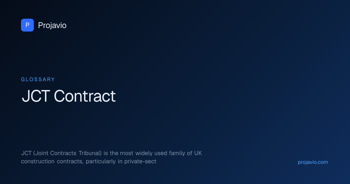 What is a JCT Contract? UK Construction Contract Explained | Projavio